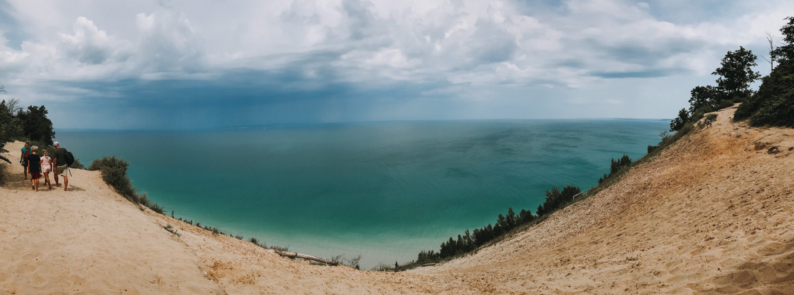 Hiking the Pyramid Point Trail in Maple City, Michigan